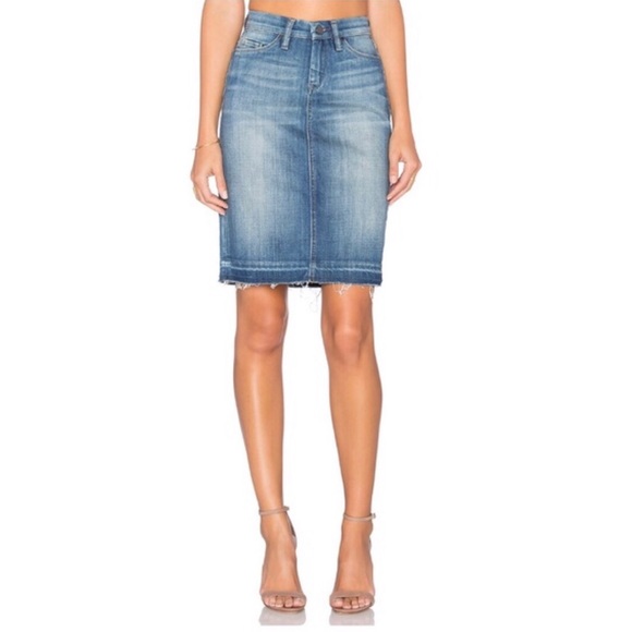 blank denim skirt
